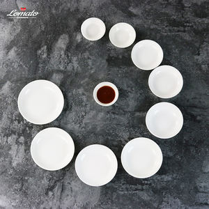 Mini-assiettes en céramique jetables personnalisables et écologiques, 2,75 à 5 pouces, plats à sauce en porcelaine blanche pour hôtels et restaurants (vente en gros) - Product Image 3
