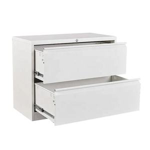 Armoire <span class=keywords><strong>de</strong></span> classement horizontale en acier à 2 tiroirs, armoire <span class=keywords><strong>de</strong></span> rangement en métal pour <span class=keywords><strong>bureau</strong></span>, avec serrure, pour dossiers suspendus A4 - Product Image 2