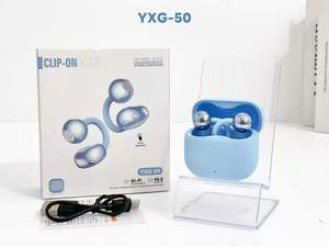 หูฟังไร้สายแบบหนีบ TWS พร้อมระบบตัดเสียงรบกวน ENC ไฟ LED แสดงสถานะแบตเตอรี่ หูฟังสำหรับเล่นเกมส์และกีฬา ความหน่วงต่ำ - Product Image 2