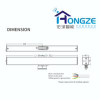 Fábrica de Abreventanas de China C70CDW Impermeable con Cadena Eléctrica Sincrónica Integrada