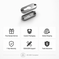 Cache-cylindre de serrure en alliage de zinc pour quincaillerie de fenêtre et de porte en aluminium – Accessoire de fixation disponible