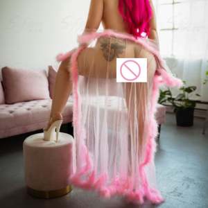 SFY761 Robe de mariée en dentelle de haute qualité pour femmes, robe de mariée douce, robe de mariée transparente en maille, jupe longue, robe de nuit sexy pour femmes - Product Image 2