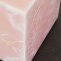 Chine Personnalisé Luxe Rose Onyx Plinthe Marbre Meubles Table Basse En Marbre Pour Salon Décor Marbre Plinthe