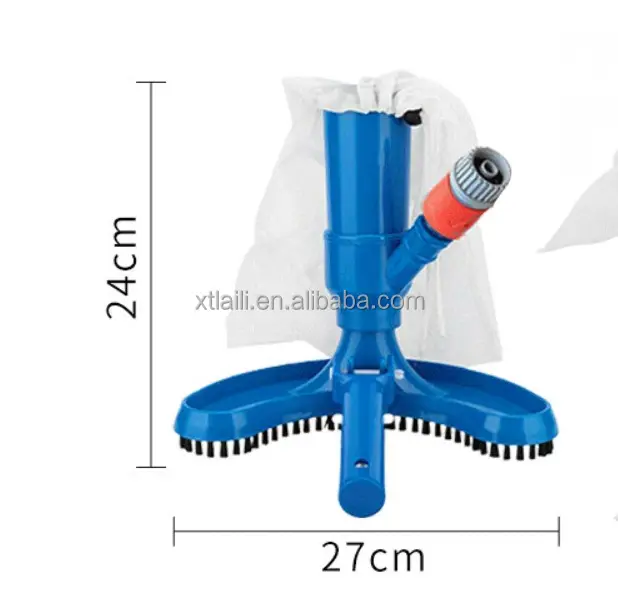 Swimming Pool Cleaning Tool - Professional Pond Jet Vacuum Brush Pool Brush Skimmer Cleaner Spa Tool Fast Cleaning