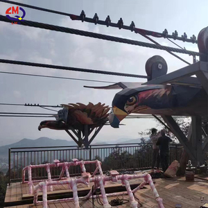 Thương mại chuyên nghiệp ngoài trời giải trí núi Lớn sân chơi thiết bị công viên bầu trời phiêu lưu trượt Zip dòng - Product Image 3