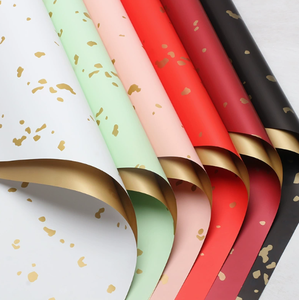 Papel dorado para flores, papel translúcido impermeable, papel mate de plástico, papel para empaquetar flores, papel de regalo hecho a mano, floristería - Product Image 1