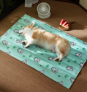 Almohadilla refrescante de verano para perros medianos y grandes Jaula para mascotas Colchón de hielo para perros pequeños alfombrilla cuadrada - Product Image 2