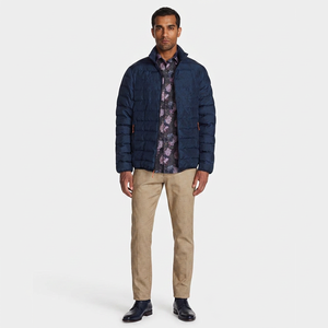 2026 Men's Custom Winter Puffer Jacket High Quality Cotton Windbreaker Front Logo Plus Size Outdoor Wear <b>Canvas</b> - Product Image 1