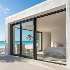 Puerta Corredera de Patio de Aleación de Aluminio con Rotura de Puente Térmico Certificada por NFRC DEEZON para Villas y Hoteles en EE. UU., Diseño Minimalista Personalizado - Product Image 1