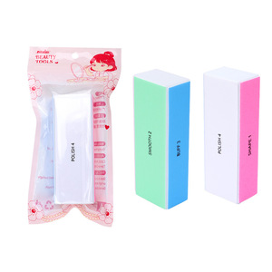Four-sided polishing <b>block</b> sponge nail file <b>shaping</b> and care tool nail art artifact polishing <b>block</b> wholesale - Product Image 5
