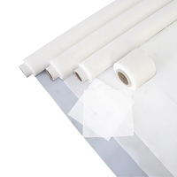 Rouleau de maille filtrante en nylon transparent à surface lisse, 50 à 400 mailles, tissu filtrant réutilisable