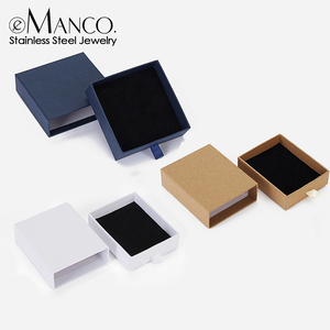 Cajas de Regalo Rectangulares con Logotipo EManco para Collares, Pulseras y Pendientes, Tamaño 2.5CM, Ecológicas, Venta al Por Mayor, Envío Directo - Product Image 1