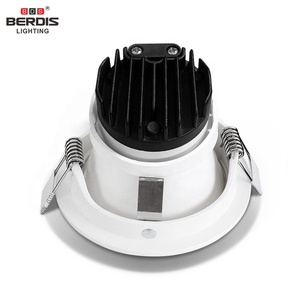 Berdis profundo anti glare led downlight anillo superficie delantera trasera de dos vías instalación techo led downlight IP21 para tienda - Product Image 3