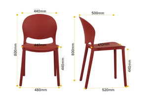 Wholesale <b>Stackable</b> PP Plastic <b>Dining</b> <b>Chairs</b> | Modern Home Furniture for Home Bar & Apartment Use-US Warehouse - Product Image 3