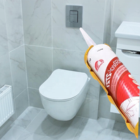 Adhésif silicone neutre résistant aux intempéries et anti-moisissure pour cuisine et salle de bain, idéal pour l'emballage