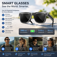 Gafas Inteligentes SENBONO AG19 OEM/ODM con Traductor, Fotocromáticas, 290mAh, Grabación de Video de 8MP, Llamadas Inalámbricas BT, Manos Libres