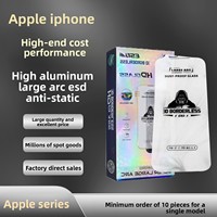 Verre trempé transparent 3D entièrement couvrant pour coque iPhone 18 Pro Max, sans bords noirs, cadre incurvé large, antichoc, protecteur