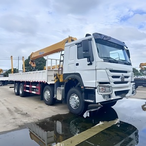 รถเครนเคลื่อนที่ SINO HOWO ใหม่ ขนาด 14 ตัน รถบรรทุก 8x4 พร้อมเครนบูมแบบยืดหดได้ สำหรับขาย - Product Image 4