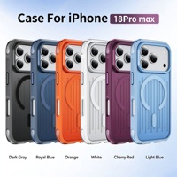 Coque de téléphone magnétique antichoc pour iPhone 18 17 Pro Max, avec coussin d'air, robuste, texture antidérapante, compatible charge sans fil, TPU+PC