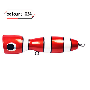 Poppy <b>Floating</b> Wooden Artificial Lure 17.5cm 120g Topwater Bait For Tuna Sea <b>Fishing</b> - Product Image 4