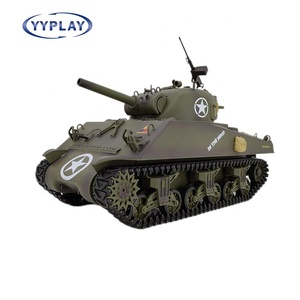 Henglong 3898-1 Char RC à l'échelle 1/16, modèle de char moyen <span class=keywords><strong>Sherman</strong></span> M4A3 des États-Unis, IR+BB Smoke, télécommande 2,4 GHz, jouets cadeaux MT - Product Image 2