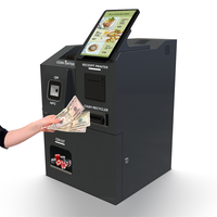 Machine de paiement automatique de petites coupures de billets et de pièces de monnaie, borne de commande libre-service pour restaurant