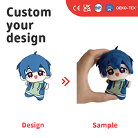 Peluche Anime Personnalisée, Jouet en Peluche Personnage Chibi Personnalisé, Mascotte Kawaii OEM, Cadeau, Créateur de Marchandises, Conception