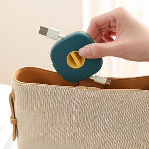 Boîte d'organisateur de gestion Portable pour casque et <span class=keywords><strong>câble</strong></span> de charge, stockage de <span class=keywords><strong>câble</strong></span> rotatif - Product Image 5