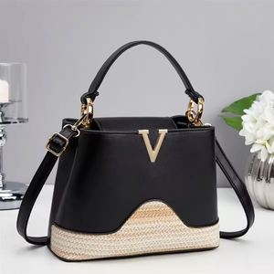 Bolso de hombro pequeño, cuadrado, sencillo, de color liso, portátil, con textura y lazo, estilo casual para mujer. - Product Image 4