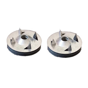 <span class=keywords><strong>Rondelle</strong></span> en métal galvanisé en laiton avec onglets de style cale 1 1/4 "conçue pour les panneaux isolants et la fixation en treillis métallique - Product Image 1