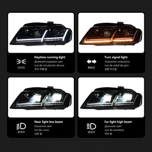 Nouveau phare 12V SXC pour Audi A4L 2009-2012, ensemble <span class=keywords><strong>de</strong></span> phares A4 LED, conversion à double faisceau, projecteurs, <span class=keywords><strong>feux</strong></span> <span class=keywords><strong>de</strong></span> <span class=keywords><strong>jour</strong></span>, clignotants - Product Image 4