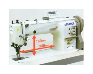 Gebruikte Japan Jukis DU-1281-7 Bodem Feed Walking Foot Industriële Lockstitch Naaimachine Voor Heavy Duty