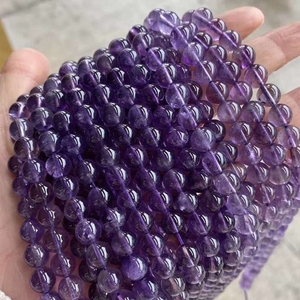 Thạch Anh Tím Tím Chất Lượng Cao 6Mm 8Mm 10Mm Hạt Tròn Đá Tinh Thể Tự Nhiên Đá Chữa Bệnh Cho Tự Làm Vòng Đeo Tay Trang Sức - Product Image 2