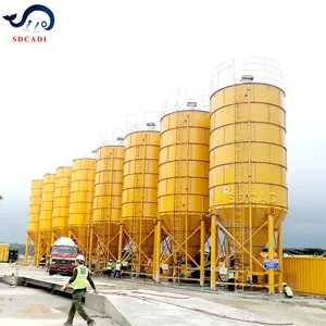 Silo de cimento modular CE da marca SDCAD Silo de escória de cimento cinza soldado