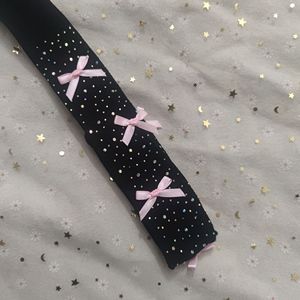 <span class=keywords><strong>Calze</strong></span> <span class=keywords><strong>a</strong></span> <span class=keywords><strong>Rete</strong></span> per Bambine all'Ingrosso, Collant con Glitter e Strass, <span class=keywords><strong>Calze</strong></span> Traforate con Fiocco - Product Image 3