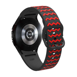 Correa Deportiva de Silicona Ondulada Upro de 20 mm para Samsung Galaxy Watch 6 5 4 Classic 47/43 mm, Correa de Reloj de Goma Suave de Doble Color - Product Image 4