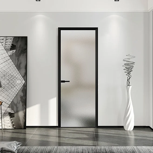 <span class=keywords><strong>Porte</strong></span> française moderne en aluminium à double vitrage, étanche, pour villa, cuisine, hôtel de luxe, jardin, véranda, entrée - Product Image 6