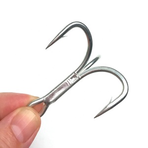 Hameçons triples TEASER ST66 5X pour la pêche au gros gibier, hameçons triples en acier au carbone de haute qualité pour la pêche au thon - Product Image 2