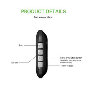 Système d'alarme antivol intelligent à distance universelle de haute qualité, <span class=keywords><strong>démarrage</strong></span> à distance, longue distance, sécurité, immobilisateur, système bidirectionnel pour voiture - Product Image 5
