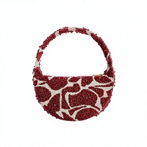 Pochette de soirée perlée en acrylique, sac à bandoulière avec chaîne pour mariage, anniversaire, cadeau - Product Image 4
