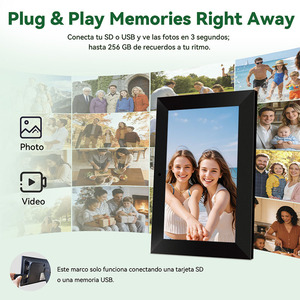 Marco de Fotos Digital Inteligente de 7 Pulgadas con Wi-Fi, Pantalla Táctil IPS HD 1040x600, Reproductor de Fotos y Videos MP4/MP3, Calendario, Reloj, Rotación Automática - Product Image 4