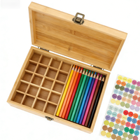 Boîte de rangement pour huiles essentielles en bambou - 35 compartiments, organisateur verrouillable pour flacons d'aromathérapie, avec étiquettes adhésives