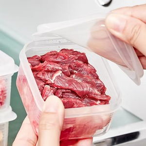 Organizador hermético de cocina de plástico, caja de almacenamiento con tapas, refrigerador, fruta, carne, compartimento, fiambrera, contenedores de almacenamiento - Product Image 4