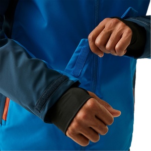 Men's <b>Thin</b> Hooded <b>Waterproof</b> Safari <b>Jacket</b> with Stand Collar and Front Logo-Breathable Quick Dry Outdoor Performance <b>Jacket</b> - Product Image 5