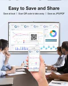 4K смарт-плата 86 дюймов Интерактивная плоская панель 20 точек все в одном сенсорный экран доска для конференций и обучения в классе - Product Image 6