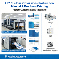 Folletos Trípticos Impresos Personalizados Premium XJY, Papel Offset Laminado Brillante para Perfiles de Empresa y Guías de Productos