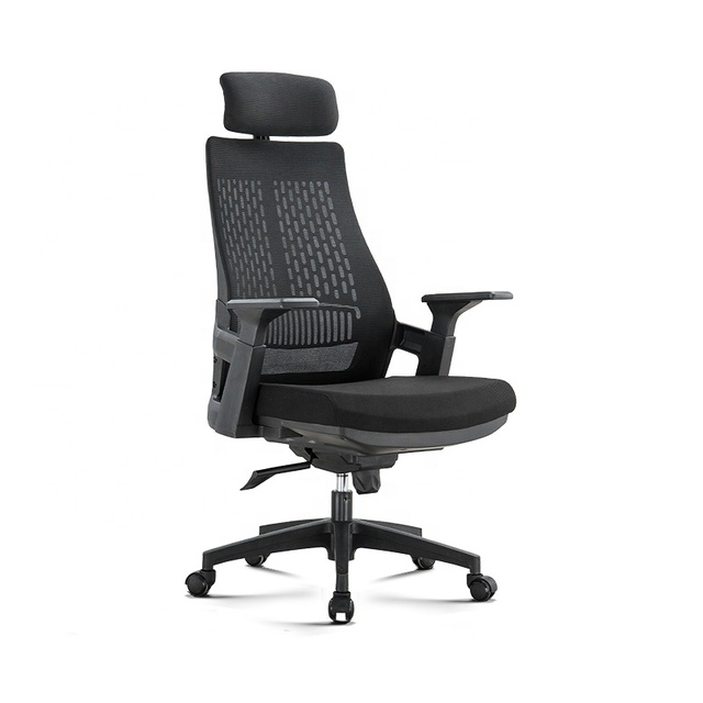 Heavy Duty Multi Functional Mechanism Mesh Cover Ergonomic Computer Chair Revolving Leader Staff Office Chair With Neck Rest