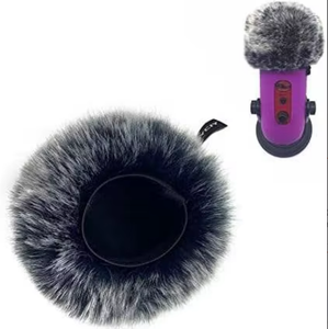 Housse de protection en fourrure pelucheuse pour microphone <span class=keywords><strong>Blue</strong></span> <span class=keywords><strong>Yeti</strong></span> & <span class=keywords><strong>Yeti</strong></span> Pro, réduction du bruit, design Dead Cat, enregistrement en studio - Product Image 6