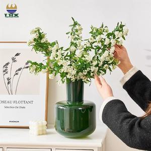 <span class=keywords><strong>Vaso</strong></span> da Tavolo Verde Oliva Unico del Produttore, Decorazione <span class=keywords><strong>per</strong></span> la Casa, <span class=keywords><strong>per</strong></span> Composizioni Floreali, Vasi in Cristallo - Product Image 1