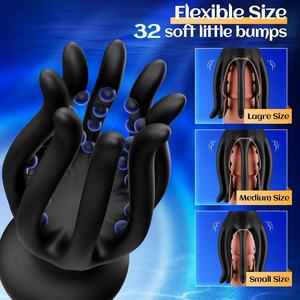 Jouet de masturbation masculin en forme de méduse, 100% étanche IPX7, 10 modes de vibration réglables, stimulation ciblée du gland - Product Image 4